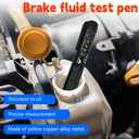 Brake Fluid Tester, Car Brake Fluid Tester Pen - 5-LED Digital Brake Fluid Moisture Tester, Universal for DOT3/DOT4/DOT5.1 Brake Fluid, Portable Auto Brake Fluid Quality Tester