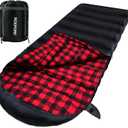 0 Degree Sleeping Bag 100% Cotton Flannel XXL Cold Weather Winter Oversized Sleeping Bag for Adults Camping Zero Degree Big and Tall with Compression Sack