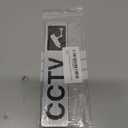 Silver CCTV Adhesive Sign - Warning, Notice, Brushed Silver Color for home, business, restaurants, bars, hotels, schools, cafe