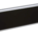 Quartet Glass Dry Erase White Board, Desktop Computer Pad for Notetaking, 18" x 6" Whiteboard, Clean Erase Surface with Storage, 1 Dry Erase Marker, Black Surface (GDP18B)