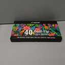 Fabric Markers Permanent for Clothes, 40 Colors Dual Tip with Fine and Chisel Tips Paint Pens for Clothing Canvas Tote Bags T-Shirt and Shoes, Non Toxic Ink for Kids and Adults