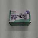 Door Lever Lock (2 Pack)  Prevents Toddlers from Opening Doors  Easy One-Hand Operation for Adults  Durable ABS with 3M Adhesive Backing  No Tools Needed for Install (White)