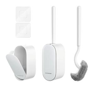 Bathroom Toilet Brush, OSCIOSS Toilet Cleaner Brush [2 Pack] with Ergonomic Design, Compact Size, Durable Bristles, Wall Mounted RV Toilet Brush for Bathroom Cleaning