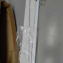 UNISHADES No Drill Blinds for Windows 1" Vinyl L-Shaped Slats Cordless Mini Blinds for Home, for Window Size 44" W 64" H White