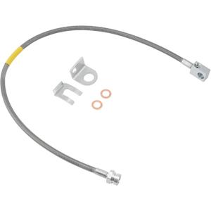 Extended Rear Brake Line, Stainless Steel Braided Brake Lines 89703 for 4"-6" Suspension Lift, Compatible with 1984-2001 Jeep Cherokee XJ 2WD/4WD, 1987-2006 Jeep Wrangler TJ LJ YJ 4WD