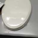 KOHLER 4694-96 Ridgewood Elongated Toilet Seat, Compression-Molded Wood, Color-Matched Plastic Hinges, Biscuit