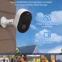 Security Cameras Wireless Outdoor, Battery Powered 2k Color Night Vision, AI Motion Detection Spotlight Siren, IP66 Weatherproof, 2-Way Talk, SD/Cloud Storage, 2.4Ghz WiFi Cameras for Home Security