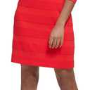 Jessica Howard Women's Style Shift 3/4 Sleeve Knit Jacquard (12, Red)