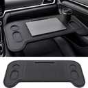 Foldable Car Tray Table, Car Desk for Laptop & Eating, Work, Phone Slots