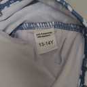 Girls Swimsuit One Piece Bathing Suit Color Block Strap Swimwear Drawstring Swimsuits for Teens  with Padded (13-14 Years, Blue Floral)