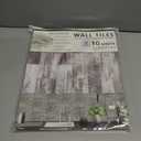 Peel and Stick Backsplash Tile for Kitchen and Bathroom Wall,3D Grey Panel Removable Wallpaper(10 Pack of 13.5"x11.5")