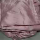 Love's cabin 4Piece California King Satin Bed Linen Set, Pink Silky Satin Sheets, Deep Pocket, Luxury Silk Feel, 1 Flat, 1 Fitted Sheet, 2 Pillow Cases