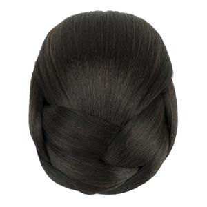 IMISSU Braided Chignon Dancer Hair Cover Donut Hair Pieces Scrunchies Hair Bun Wig Clips Updo Wedding Party for Women (M1 Chocolate Brown)