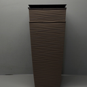 Mueller M-Resin Heavy Duty Tall Planter, Indoor/Outdoor Grande Plant, Tree, Flower Pot, 2-Piece Set, 18, Modern Design, Built-in Drainage, Mocha (18 x 9")
