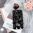 DAIZAG Case Compatible with iPhone 15 Pro,Fit Shockproof Cover for Women Girls,Cowboy Collage Horse Cow Cactus Black