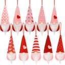 CRCZK Valentine Decor: 10 Pcs Gnomes, Valentine Tree Hanging Ornaments