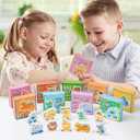 Kids Valentines Day Gifts for School 30PACK - Animal Erasers and Gifts Boxes, Valentines Day Cards for Kids Toddlers Preschool Classmates Boy and Girl Classroom Exchange, Girl Birthday Return Gifts