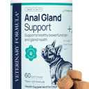 Veterinary Formula Anal Gland Support for Dogs  Vet-Formulated No Scoot Chews with Pumpkin, Ginger, Agave Inulin & Probiotics  Supports Scooting, Stool Quality & Digestive Health, 60 Soft Chews, Exp: 10/2027