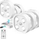 6PCS Motion Sensor Step Light, Rechargeable Puck Lights, Stair Lights Indoor with 3 Colors Temper, Magnet Stick on Light for Closet, Hallway, Stairway, Bathroom, Bedroom, Kitchen
