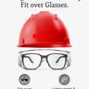 12 x Aqulius Over Glasses Safety Glasses & Safety Goggles - 12-Pack, Clear Polycarbonate - Anti-Fog & Scratch-Resistant Bulk Eye Protection for Sanding & Shooting - ANSI Z87+ Rated Side Shields