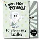 Funny Golf Towels- Golf Themed Gag Gifts for Men Who Have Everything, Golf Towels for Golf Bags with Clip for Men, Funny, Unique Accessories (Clean) (Multicolor-6)