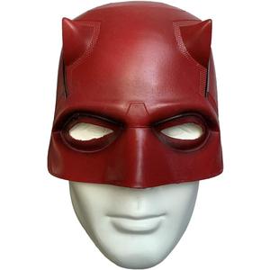 DD Matt Mask Helmet Latex Cosplay Masquerade Party Halloween Costume Props Red