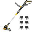 HEINPRO Cordless String Trimmer Compatible with Dewalt 20V MAX Battery, 12-Inch Weed Wacker Cordless Auto Line Feed,Electric Weed Eater Battery Powered Grass Trimmer w/6 Line Spools(Tool Only)