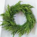 26" Cedar Norfolk Pine Wreath Realistic Christmas Door Wreath for Windows Porches Walls Indoor Outdoor Christmas Decorations Home Decor