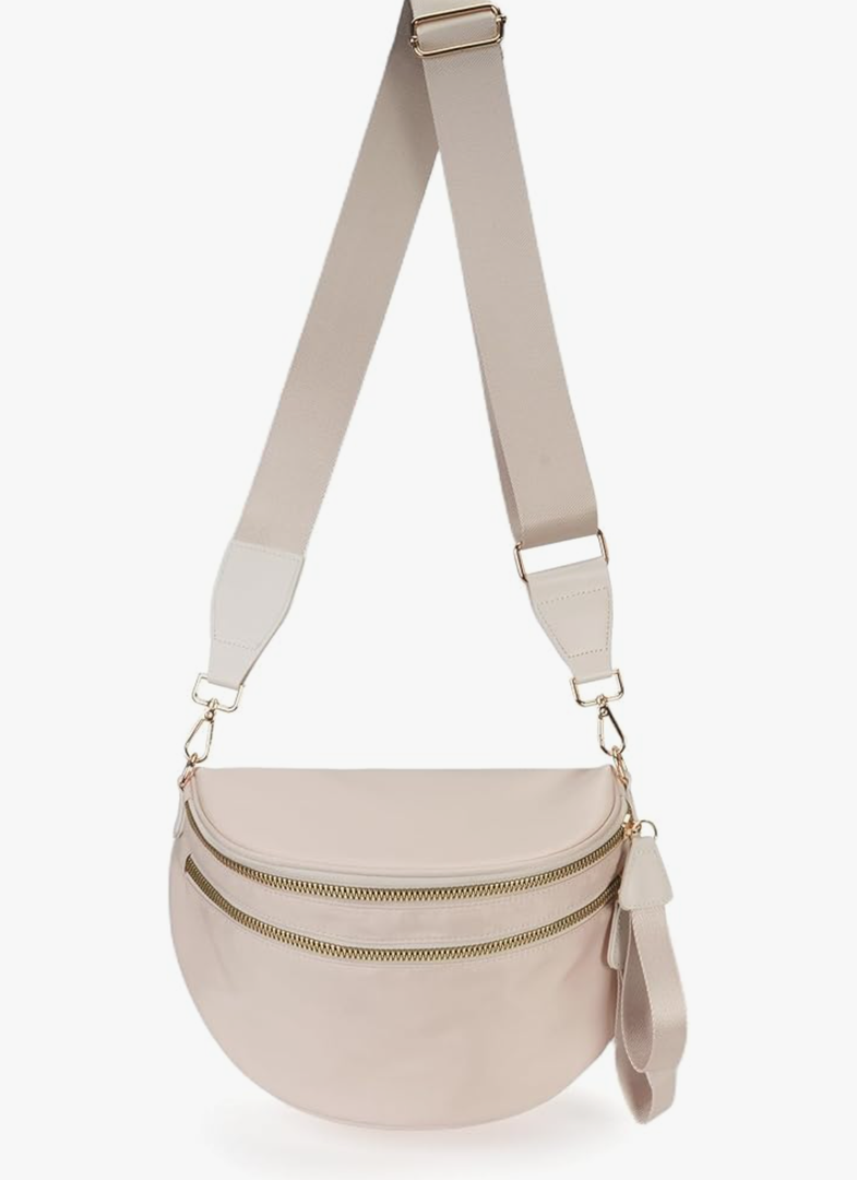 Spacious Nylon Crossbody Bag Bum Bag Handbags Wallets Purses Trendy Shoulder Bag for Women