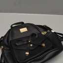 I IHAYNER Girls Bowknot Cute Leather Backpack Mini Backpack Purse for Women (Black)