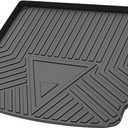 Flat Face Cargo Liner Rear Trunk Mat Trunk Cargo Luggage Boot Tray Mat Stripes and Triangles Pattern for Porsche Cayenne 2011-2017 Anti-Slip