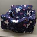 Kids Sofa, 2-in-1 Flip-Out Foam Couch, Foldable Soft Play Lounge Chair, Light Purple