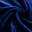 JIAHANNHA Classic Blue Throw Blanket Fleece Blanket Throw Size(50 by 60 Inches), Super Soft Cozy Plush Blanket for Couch Sofa Bed, Lightweight Warm Bed Blankets for Adults, All Season
