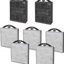 GOZILLA Aquarium Filter Cartridges,Fish Tank Filters Accessories Set,Turtle Tank Filter Replacement Includes 5 Filter Cartridges and 2 Filter Boxes.Only Suit for GZ-107 Low Water Level Tank Filter.