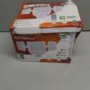 Lithonia Lighting HomeGuard 2-Light LED Outdoor Flood Lights, Motion Sensor Outdoor Lights with Dusk to Dawn, Adjustable Lumens and Color, Round Heads, White (HGX LED 2RH ALO SWW2 120 PIR WH M2)