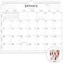 Lbylyhxc Calendar 2026 - Includes January 2026 to June 2027-18 Monthly Wall Calendar 2026-2027, 14.7 x 11.5 Inches.Thick Paper with Julian Dates and Block for New Year and Christmas Presents (wall calendar 2026-2027 simplicity), Pack of 2