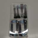 8 Pack Replacement Toothbrush Heads Compatible with Oral B iO, Brush Heads for Oral-B iO 2/3/4/5/6/7/8/9/10/7G Series, with Covers, Black