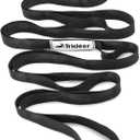 Trideer Stretching Strap Yoga Strap Physical Therapy for Home Workout, Exercise, Pilates and Gymnastics, 10 Loops Non-Elastic Stretch Bands with Aesthetic Packaging for Women & Men (Black)