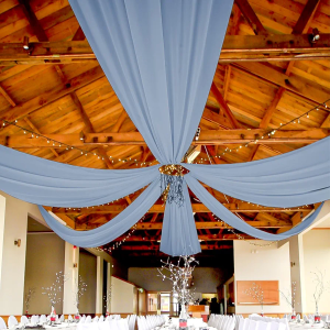 6 Panels Dusty Blue Wedding Drapes 5ftx10ft Chiffon Fabric Arch Draping Sheer Curtains Soft Drapery Wedding Ceiling Decorations for Party Ceremony Stage Swag 6 Panels Dusty Blue Wedding Drapes 5ftx10ft Chiffon Fabric Arch Draping Sheer Curtains Soft Drapery Wedding Ceiling Decorations for Party Ceremony Stage Swag