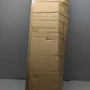 Artificial Ficus Tree with Green Leaves, 6ft Tall, Indoor Plant with Decorative Beige Planter