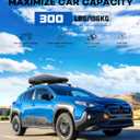 Wonderdriver 300lb Lockable Roof Rack Cross Bars Compatible with Subaru Crosstrek Wilderness 2024 2025 2026 with Raised Side Rails, Heavy Duty Aluminum Lockable Roof Rails Crossbars Rooftop Luggage