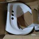 PROFLO PF1131P 19-1/2" Centerset Lavatory Pedestal Sink - Sink Only - White