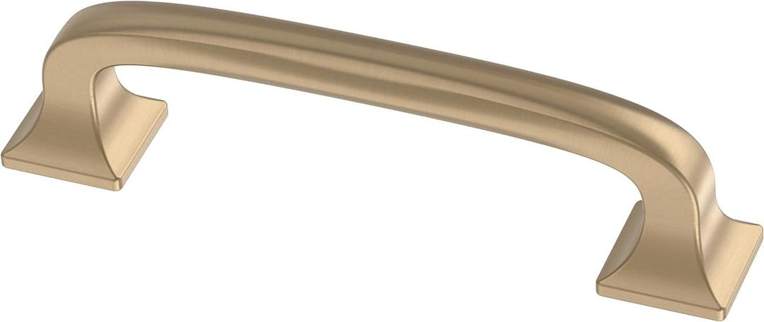 Franklin Brass Lombard (5-Pack) Cabinet Handles 3' Hole Center Champagne Bronze Kitchen Drawer, Gold Pulls, Dresser, Furniture Hardware P29521K-CZ-B