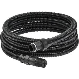 FLUENTPOWER 13FT x 1" Suction Hose Kit with Check Valve, Corrugated Pipe 13ft Long, Water Intake Hose Set, Aspiration Hose for Shallow Well Sprinkler Garden Booster Pump with 1 Female Inlet (13FT Plastic Fitting-Black)