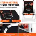 VEVOR Basketball Arcade Game Indoor, 2 Player Indoor Basketball Game, Home Dual Sport with 8 Game Modes, Electronic Scoreboard, and Inflation Pump,Adults