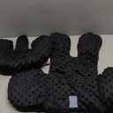 Pro Goleem Infant Car Seat Insert, Baby Head Neck Body Support, Soft Minky Newborn Car Seat Insert, 2-in-1 Reversible, Boys and Girls, Black