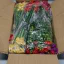 Yastouay Artificial Flowers for Outdoors, 22 Bundles UV Resistant Artificial Outdoor Flowers, Realistic Fake Outdoor Flowers Plant Faux Flowers for Outdoor Planters Front Porch Patio Window Box (Purple+fuchsia+red+yellow)