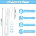 80pcs Plastic White Curtain Hooks,Adjustable Pinch Pleat Curtain Hooks Drapery Hooks for Pleated Drapes(7cm/2.76inch)