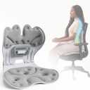 Posture Chair, Lumbar Support for Office Chair Foldable Back Pain Relief