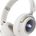 Monster Persona 4th ANC Active Noise Canceling Headphones, Wireless Bluetooth Over Ear Headphones with 3 EQ Modes, and 70H Playtime, Bluetooth 6.0, Deep Bass, Foldable Comfort Design for Travel, White